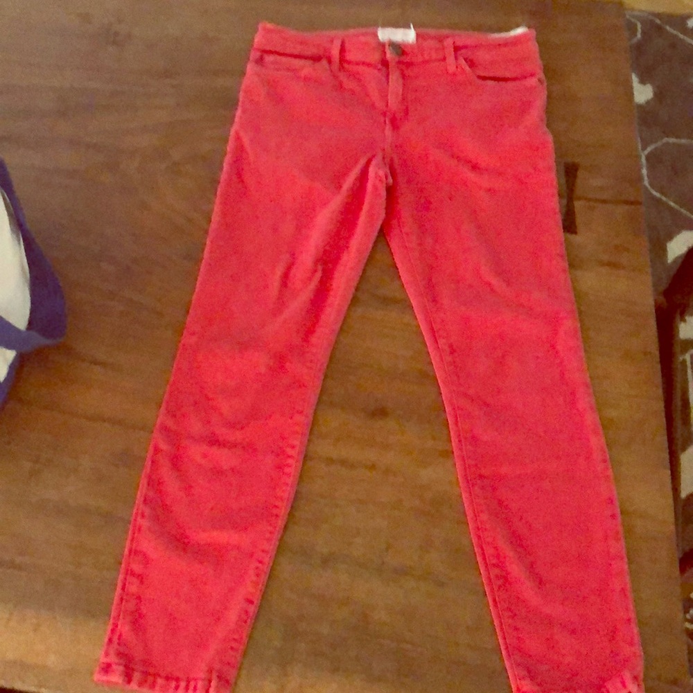 Current/Elliott jeans in red coral